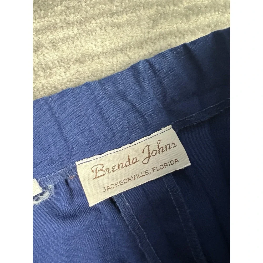 Brenda Johns Skirt Womens‎ Medium Blue A-Line Polyester Blend Midi Made in USA